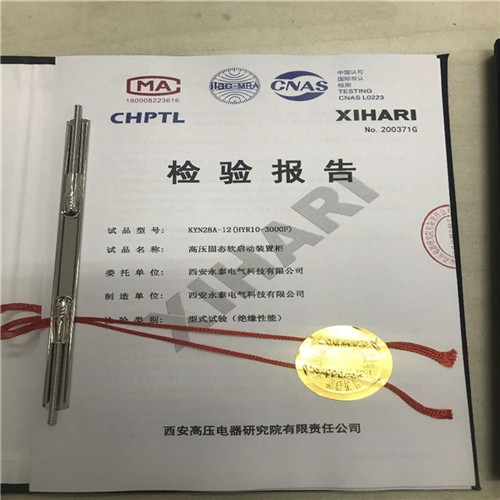 西安永泰電氣檢驗(yàn)報(bào)告高壓固態(tài)軟啟動(dòng)裝置柜